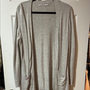 Women's Speckled Open Front Cardigan